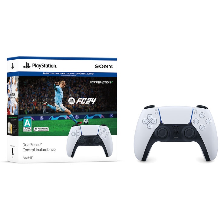 Play Station 5: DualSense Control Inalámbrico - Blanco + EA SPORTS FC  24 — Imagen 2 de 3