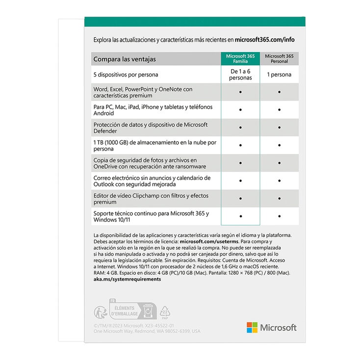 Microsoft Office 365 Familiar — Imagen 2 de 3
