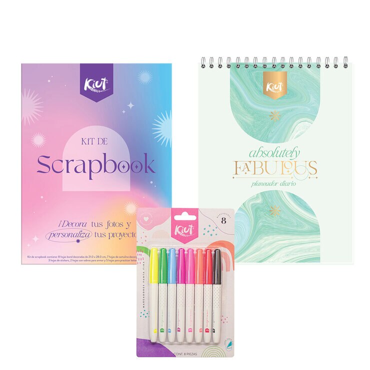 KIUT 3 PACK SCRAPBOOK Y PLANEADOR — Imagen 1 de 4