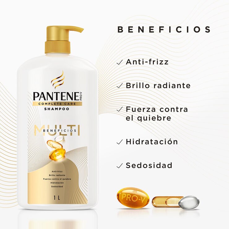 Pantene Pro-V Shampoo Complete Care Multi-Beneficios 1 L — Imagen 2 de 4