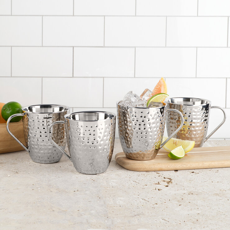 Mikasa Juego de Tazas con Aislamiento y Doble Pared de Acero Inoxidable 4 piezas — Imagen 1 de 4