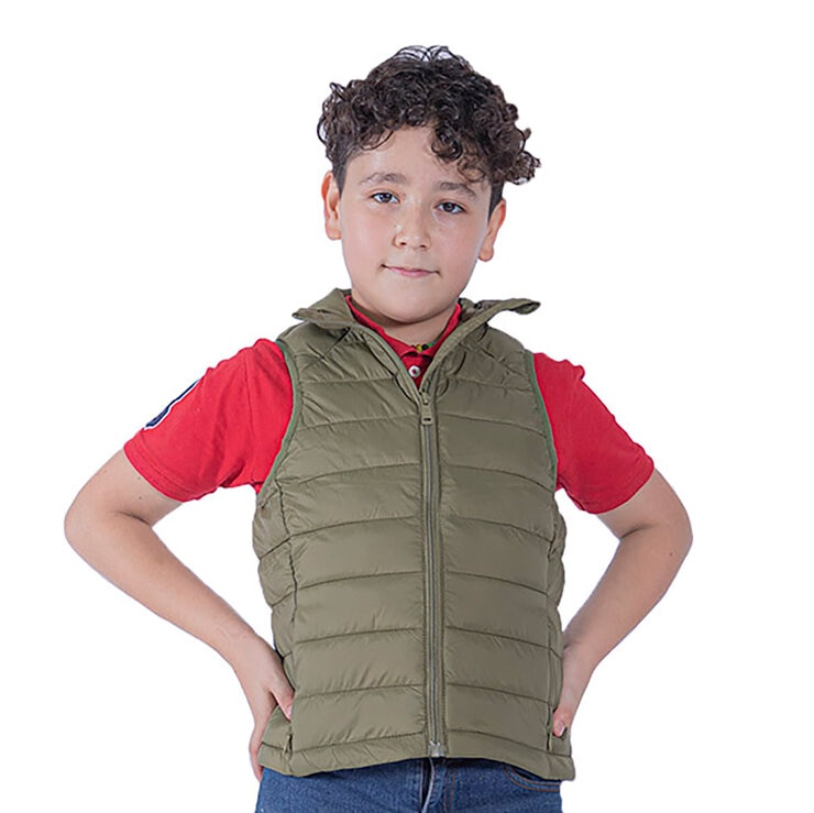 Alysh, Chaleco Color Verde Olivo para Niño en Varias Tallas — Imagen 1 de 2