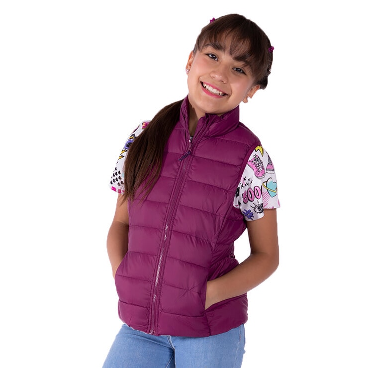 Alysh, Chaleco Color Burgundy para Niña en Varias Tallas — Imagen 1 de 2