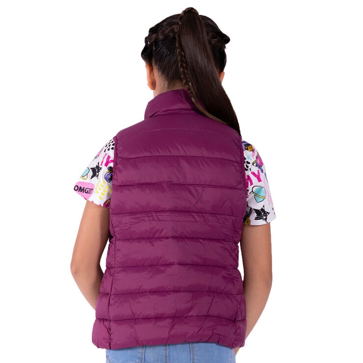 Alysh, Chaleco Color Burgundy para Niña en Varias Tallas — Imagen 2 de 2