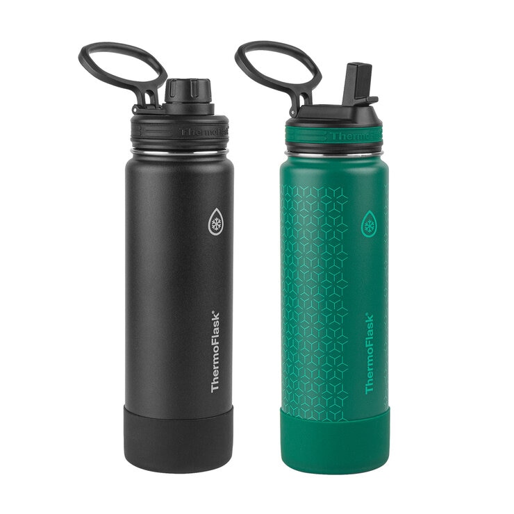 Thermoflask Juego de Botellas de Acero Inoxidable con Aislamiento al Vacío de Doble Pared 710ml — Imagen 2 de 2