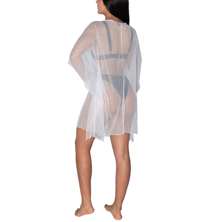 Skysoul, Vestido Corto de Mesh Color Blanco para Dama, Varias Tallas — Imagen 2 de 2