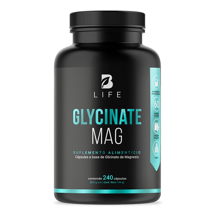 B Life Glicinato de Magnesio Frasco con 240 Cápsulas — Imagen 1 de 4