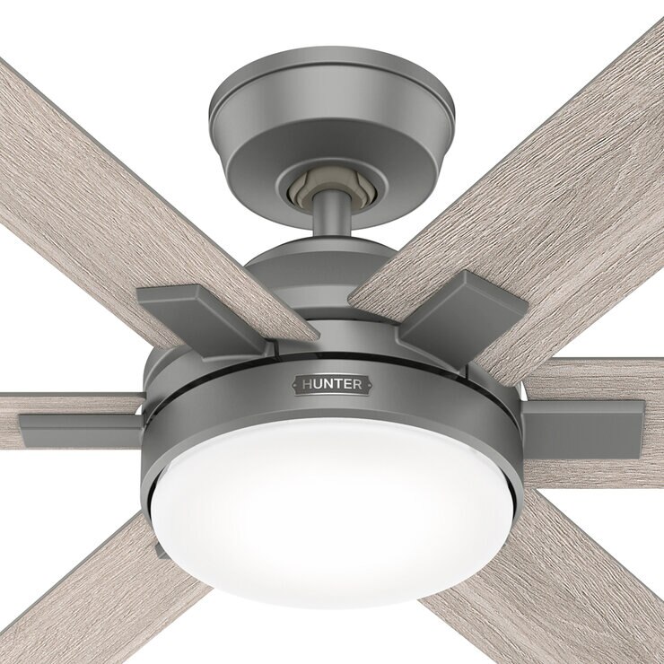 Hunter, Ventilador Georgetown Silver Matte 52" — Imagen 3 de 4