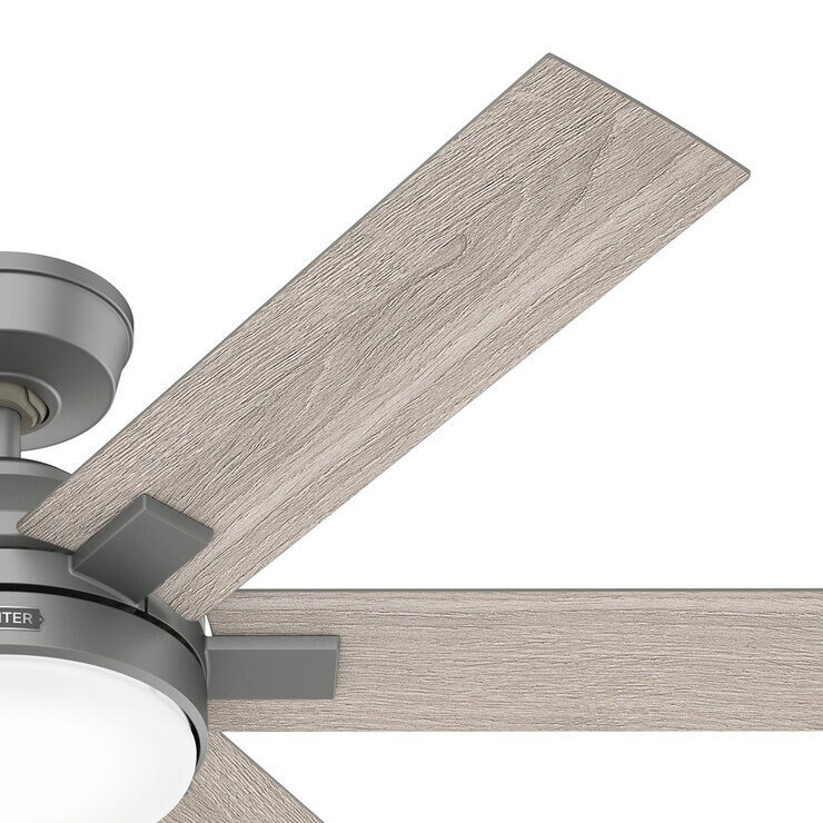 Hunter, Ventilador Georgetown Silver Matte 52" — Imagen 4 de 4