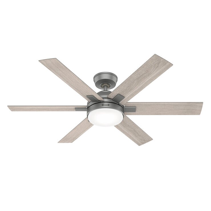 Hunter, Ventilador Georgetown Silver Matte 52" — Imagen 1 de 4
