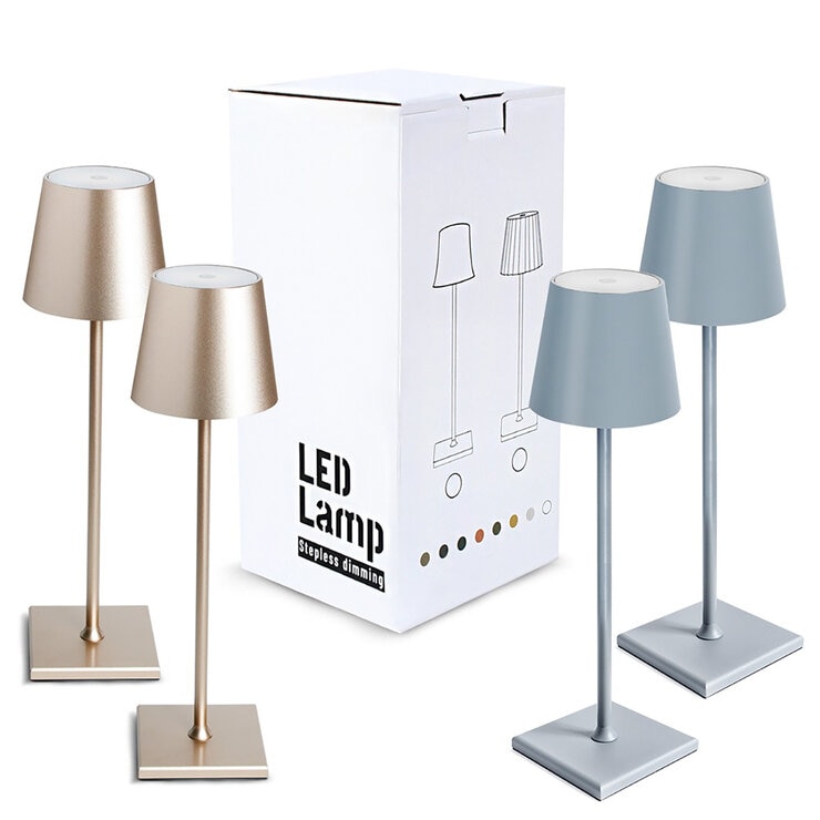 Artiva, Set de 4 Lámparas LED de Metal — Imagen 1 de 4