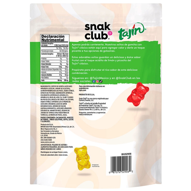 Snak Club Ositos de Gomita con Tajín 680 g — Imagen 3 de 3