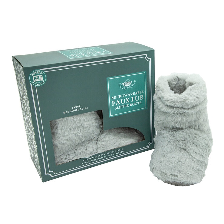 Cozy Home, Bota Térmica Color Gris para Dama, Unitalla — Imagen 2 de 3