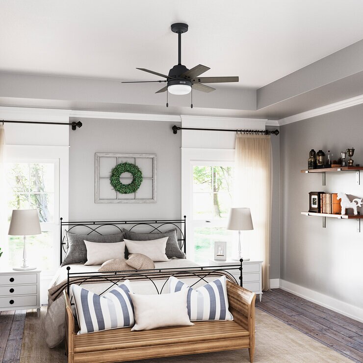Hunter Ventilador 44¨ Spokane Flat Matte Black — Imagen 3 de 4