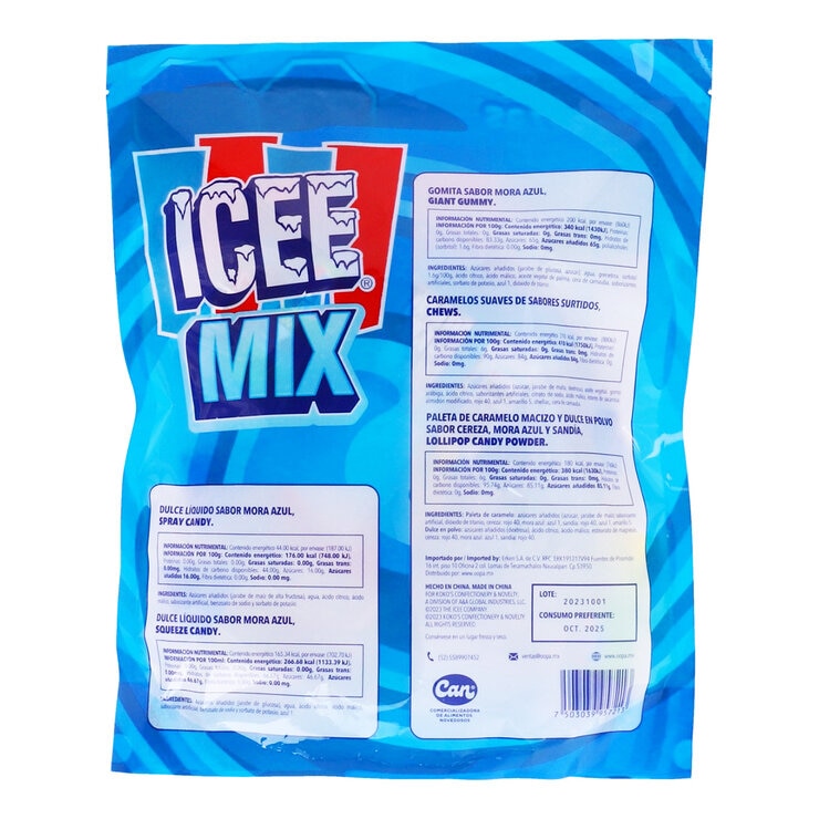 Icee Mix Bolsa de Dulces 12 pzas — Imagen 2 de 3