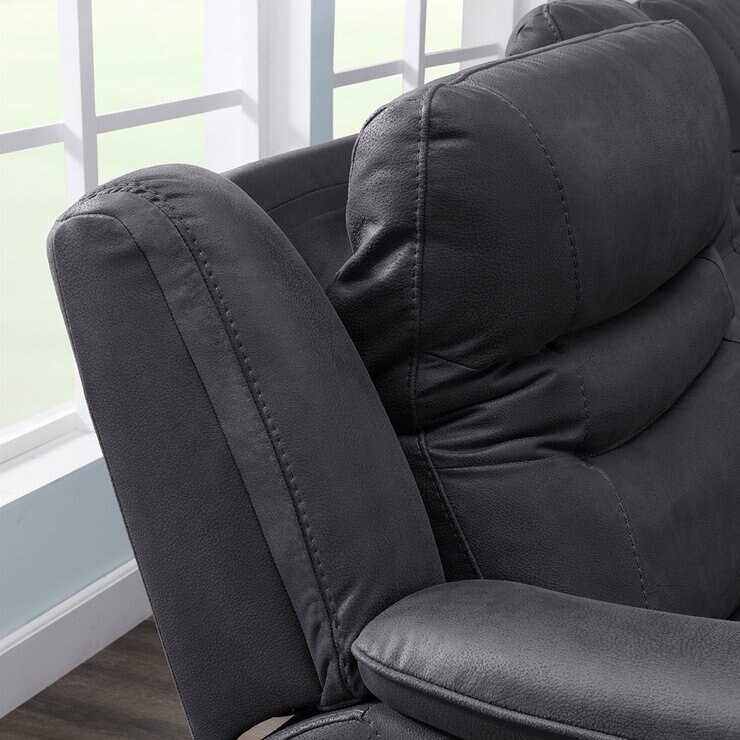 Gilmancreek Furniture Sofá Seccional Reclinable Eléctrico de Tela con Reposacabezas Eléctricos — Imagen 4 de 4