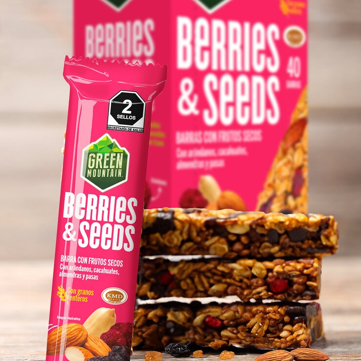 Green Mountain Barras con Frutos Secos 40 pzas de 35 g — Imagen 2 de 3