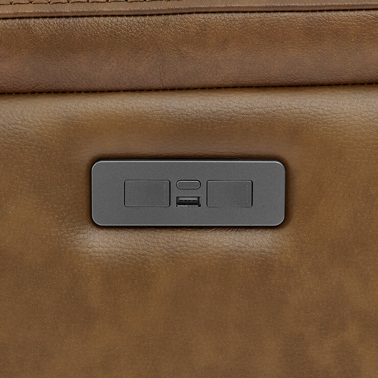 Barcalounger, Sillón Reclinable de Piel con Reposacabezas Eléctrico — Imagen 2 de 4
