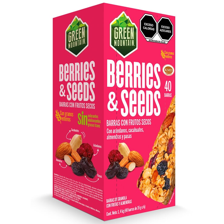 Green Mountain Barras con Frutos Secos 40 pzas de 35 g — Imagen 1 de 3