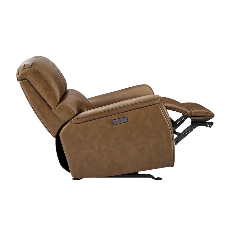 Barcalounger, Sillón Reclinable de Piel con Reposacabezas Eléctrico — Imagen 3 de 4