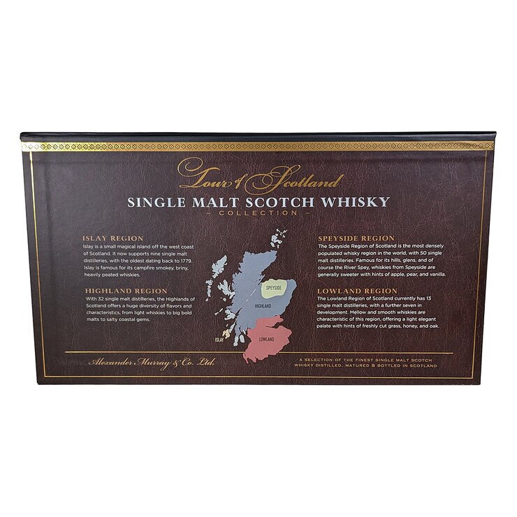 Kirkland Signature Whisky Tour de Regiones de Escocia 4 pzas de 200 ml — Imagen 4 de 4