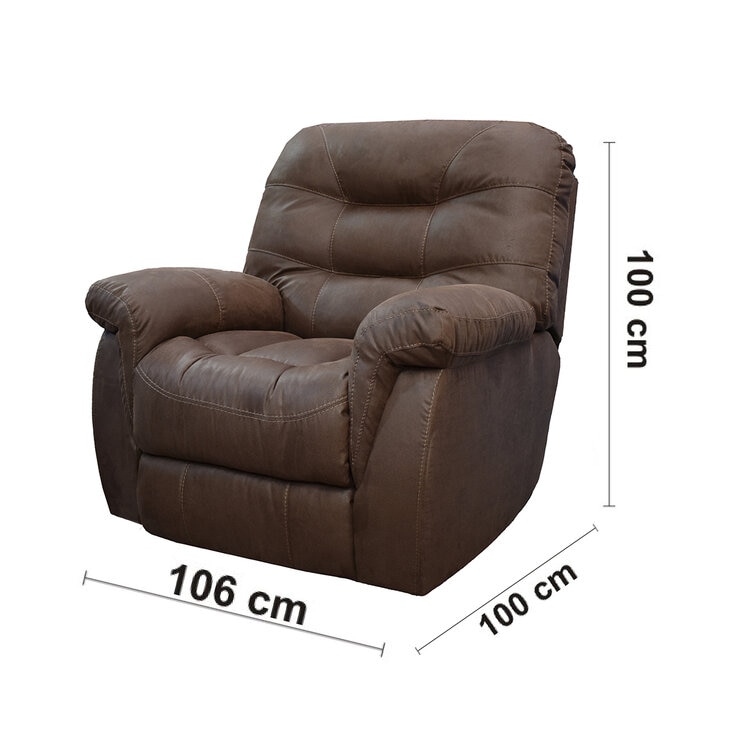 Muebles Liz, Domaine, Sillón Reclinable Café Obscuro — Imagen 3 de 4