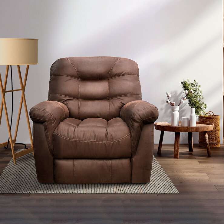 Muebles Liz, Domaine, Sillón Reclinable Café Obscuro — Imagen 1 de 4