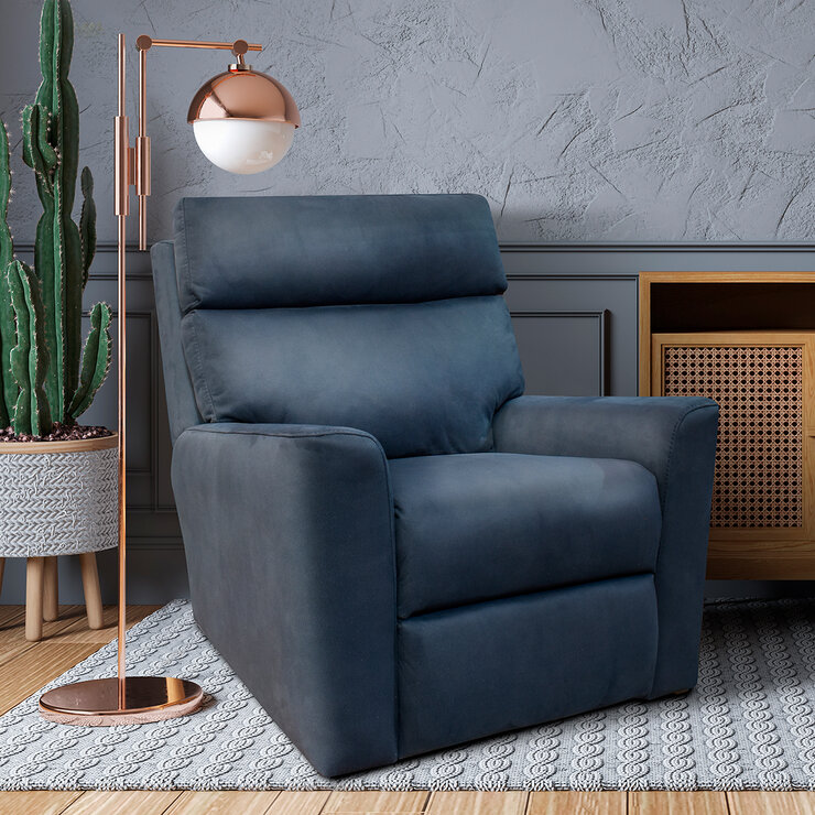 Muebles Liz, Grant, Sillón Reclinable Azul — Imagen 1 de 4