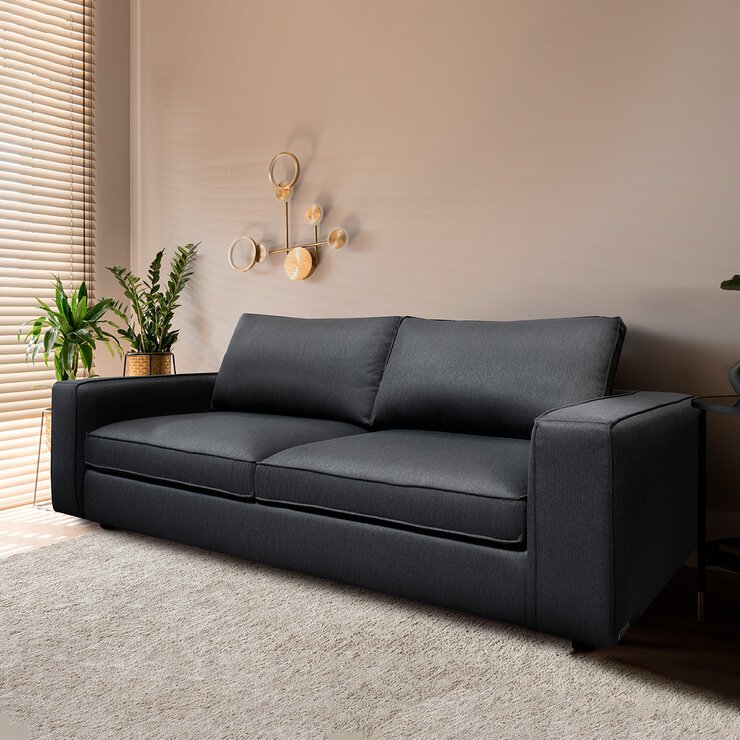 Muebles Liz, Lenox, Sofa Gris Obscuro — Imagen 1 de 4