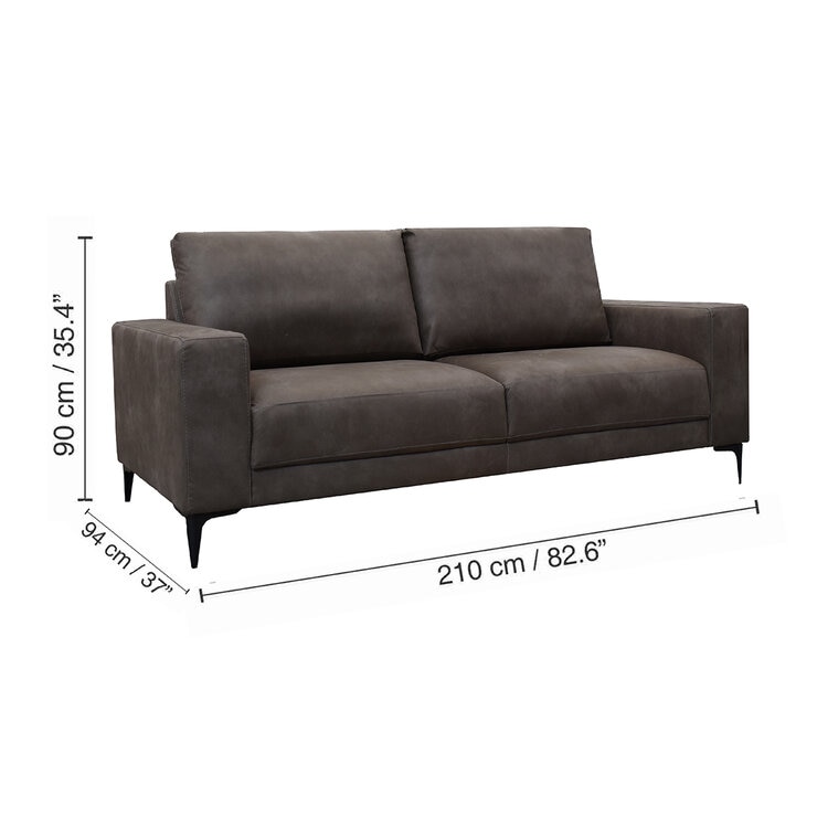 Muebles Liz, Qubo, Sofá Café Obscuro — Imagen 4 de 4