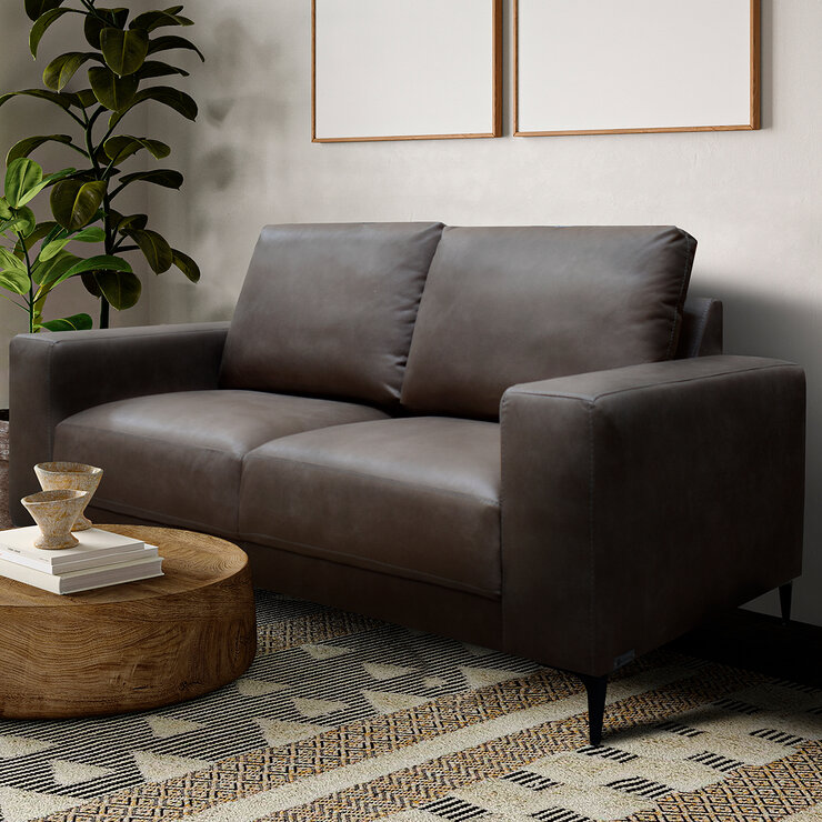 Muebles Liz, Qubo, Love Seat Café Obscuro — Imagen 1 de 4