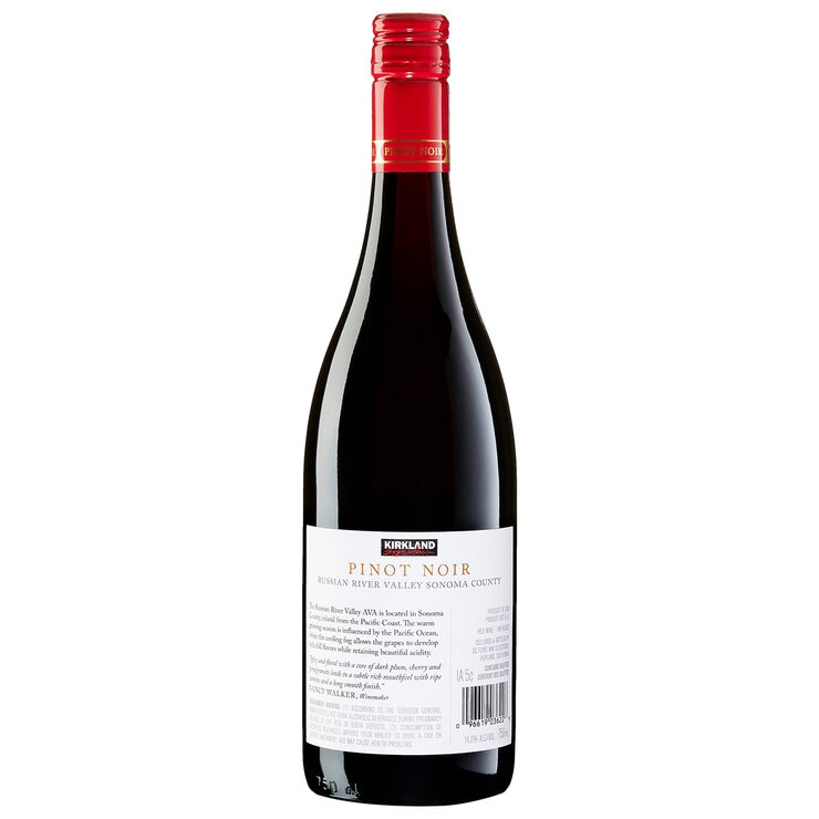 Vino Tinto Kirkland Signature Russian River Valley 750ml — Imagen 2 de 2