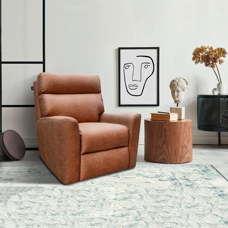 Muebles Liz, Grant, Sillón Reclinable Café — Imagen 1 de 4