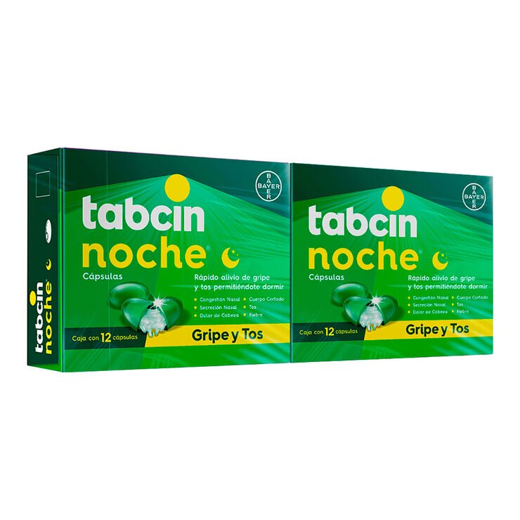 Tabcin Noche 2 Cajas de 12 Caúpsulas c/u — Imagen 1 de 4
