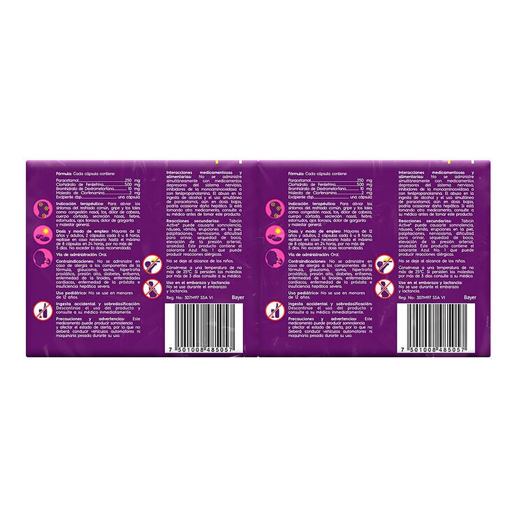 Tabcin Active 2 Cajas con 12 Cápsulas c/u — Imagen 3 de 4