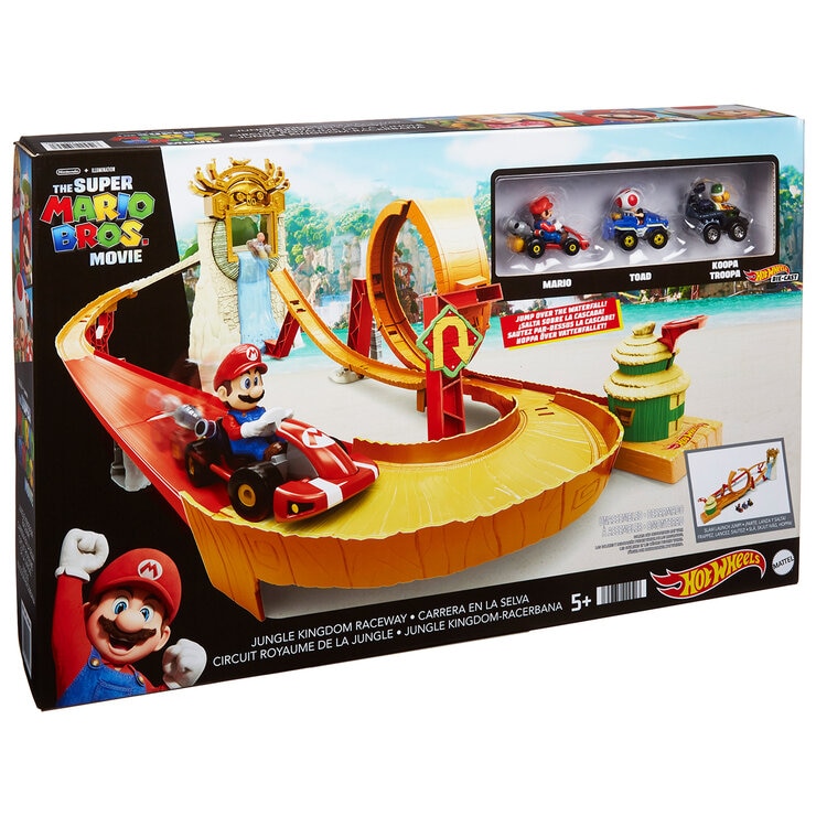 Hot Wheels Super Mario Bros Pista Carrera en La Selva — Imagen 3 de 4