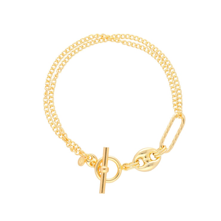 Avonza, Pulsera Doble con Broche Marinero — Imagen 1 de 3