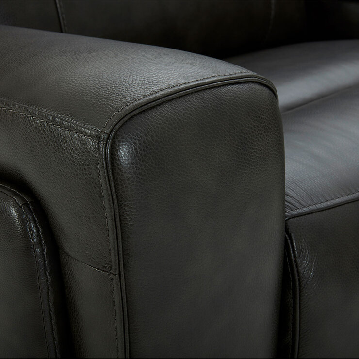 Gilmancreek Furniture, Sofá Seccional Reclinable de Piel con Sistema Eléctrico y Cabeceras Eléctricas — Imagen 2 de 4