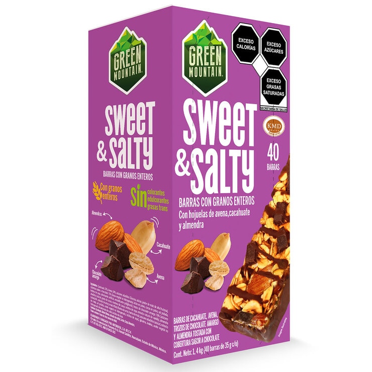 Green Mountain Barras con Granos Enteros y Chocolate 40 pzas de 35 g — Imagen 3 de 3